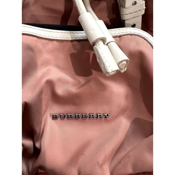 Burberry Small Rucksack Backpack in Nylon- Powder Pink - Picture 3 of 8